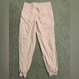 Lululemon women dance studio lined jogger in strawberry milkshake color size 10